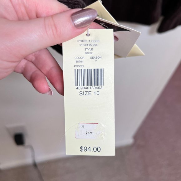 NWT Vintage Lord & Taylor Brown Corduroy Blazer - Picture 10 of 12